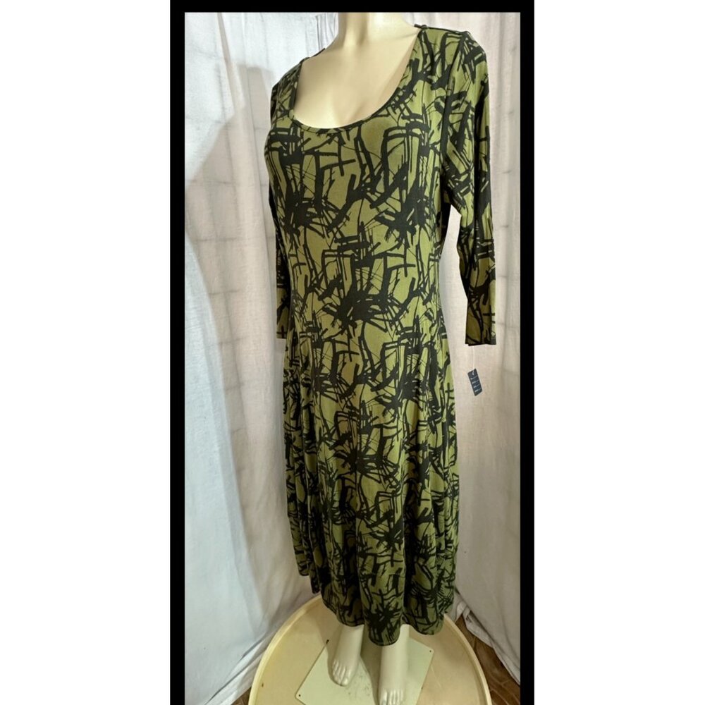Truth + Style Women Regular Printed or Solid Knit Bubble Hem Dress Size M #1458
